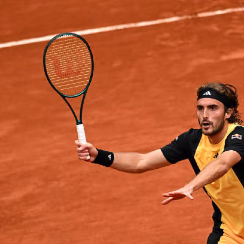 Stefanos Tsitsipas, en Roland Garros 2024. Foto: gettyimages