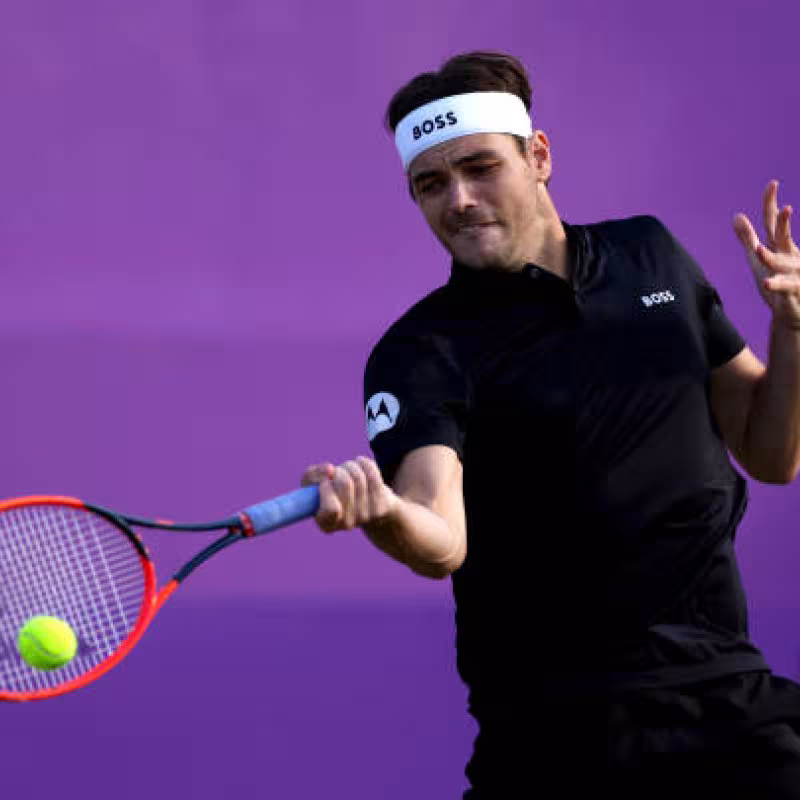 Taylor Fritz en el ATP Queen's 2024. Foto: Getty
