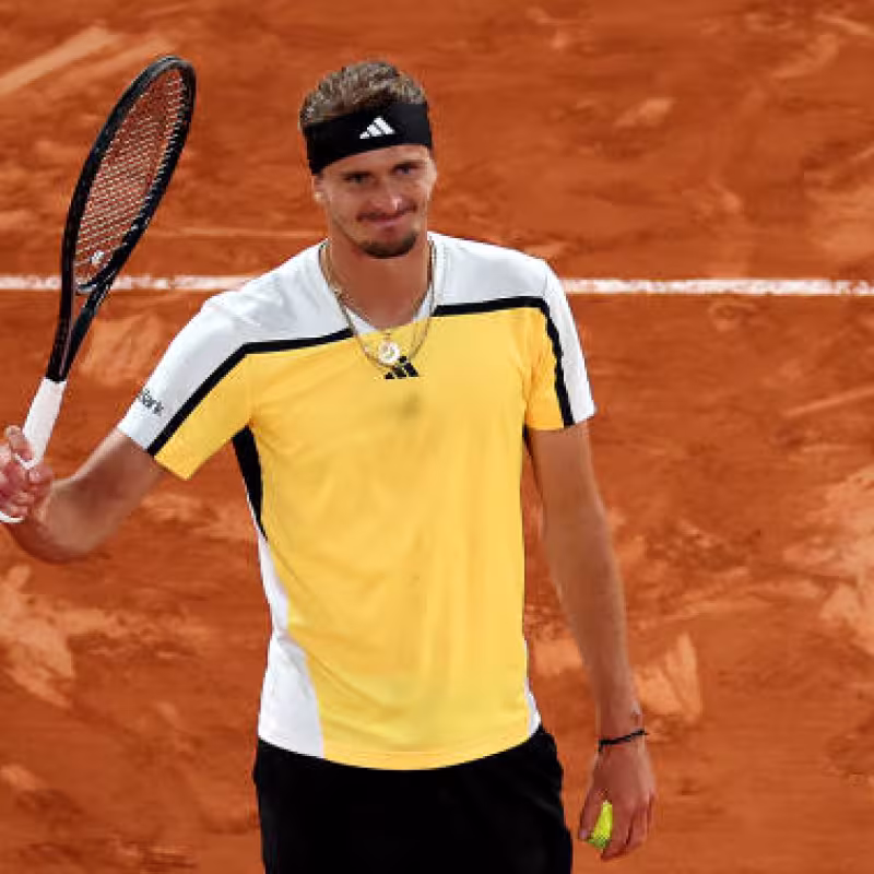 Alexander Zverev en Roland Garros 2024. Foto: getty