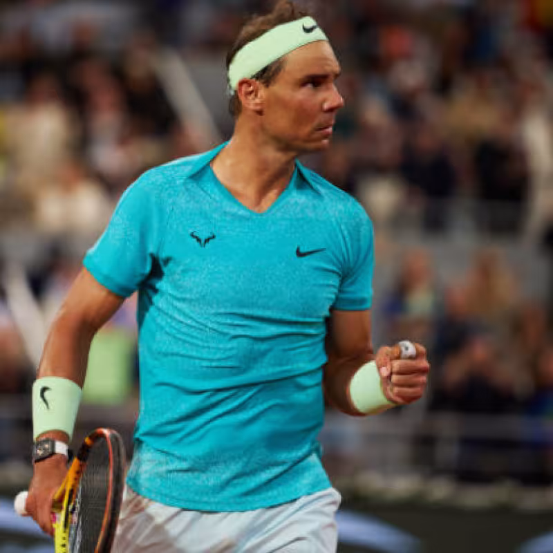 Not even the rain stops Nadal in his training in Bastad