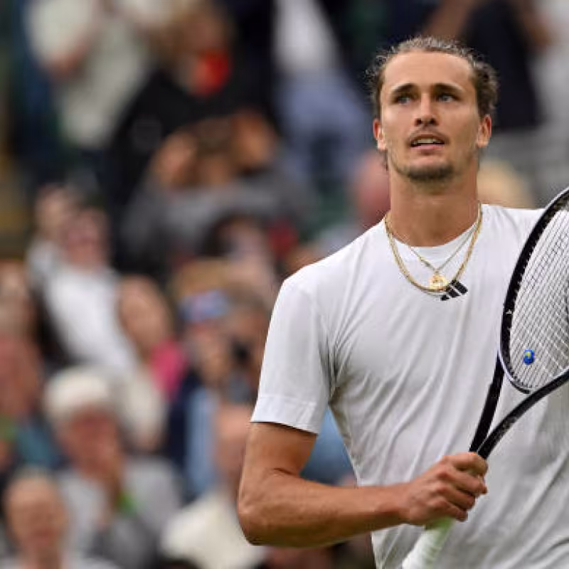 Alexander Zverev, en Wimbledon 2024. Foto: gettyimages