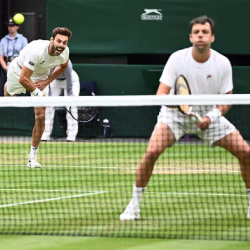 Marcel Granollers y Horacio Zeballos, en Wimbledon 2024. Foto: gettyimages