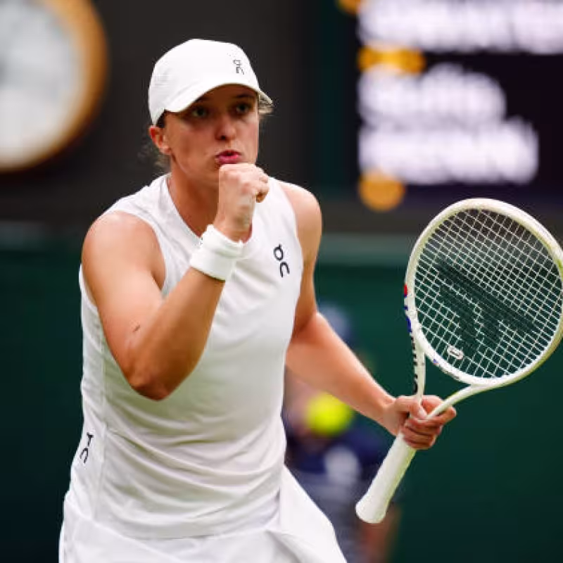 Iga Swiatek, en Wimbledon 2024. Foto: gettyimages