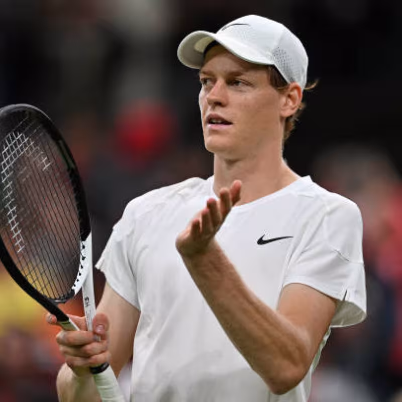 Jannik Sinner, en Wimbledon 2024. Foto: gettyimages