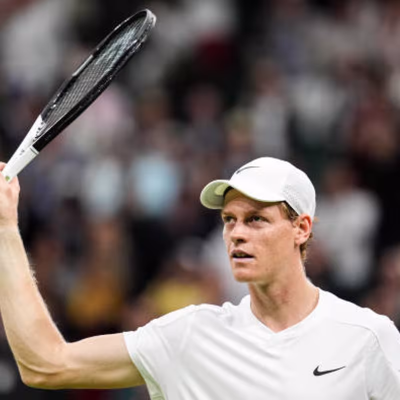 Jannik Sinner en Wimbledon 2024. Foto: getty