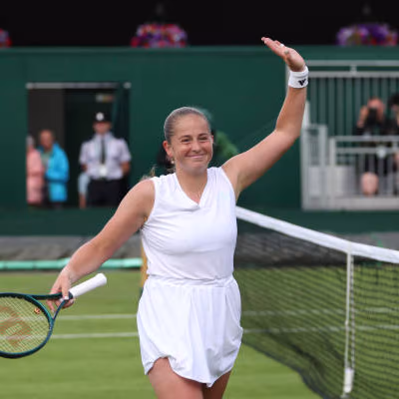 Jelena Ostapenko, eficacia en Wimbledon 2024. Foto: gettyimages