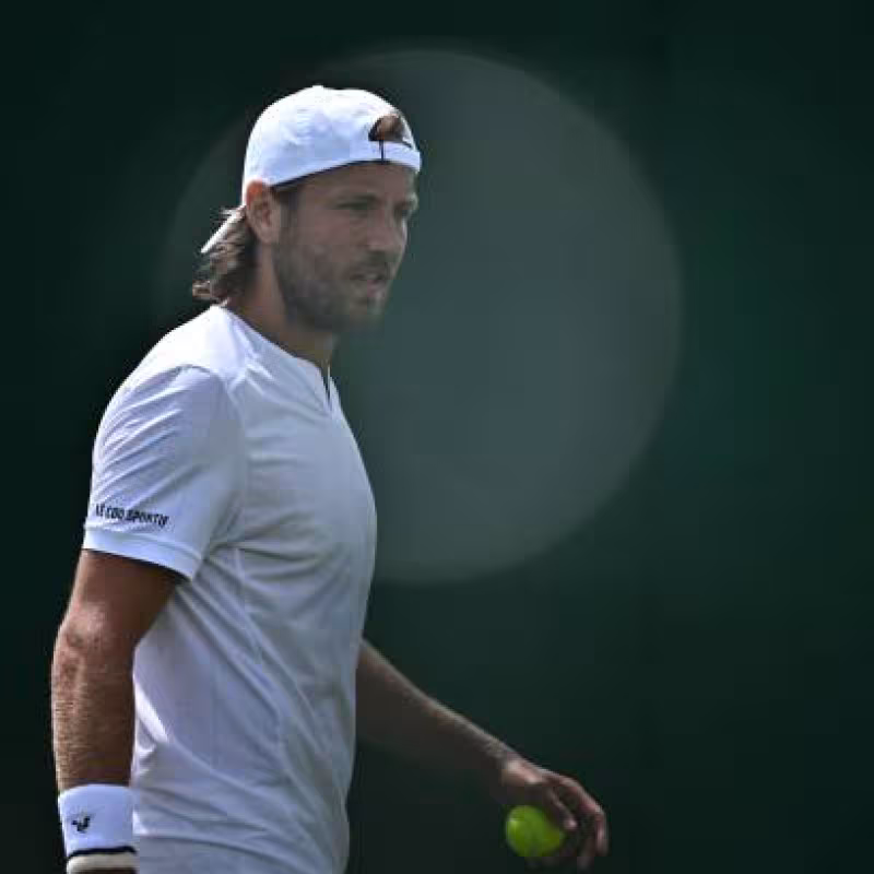 Lucas Pouille, en Wimbledon 2024. Foto: gettyimages