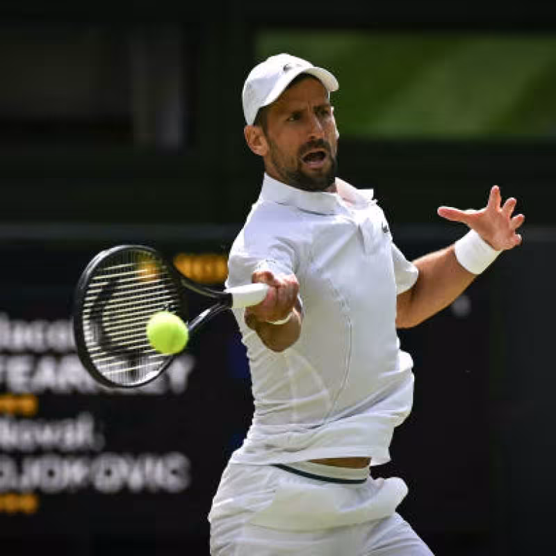 Novak Djokovic, en Wimbledon 2024. Foto: gettyimages