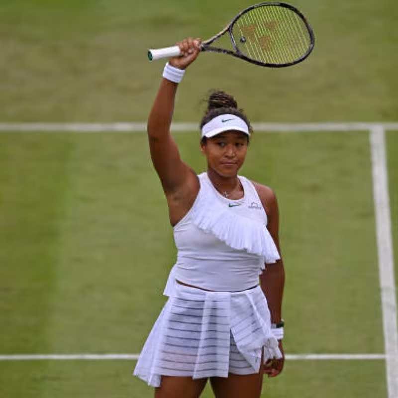 Naomi Osaka en Wimbledon 2024. Foto: getty