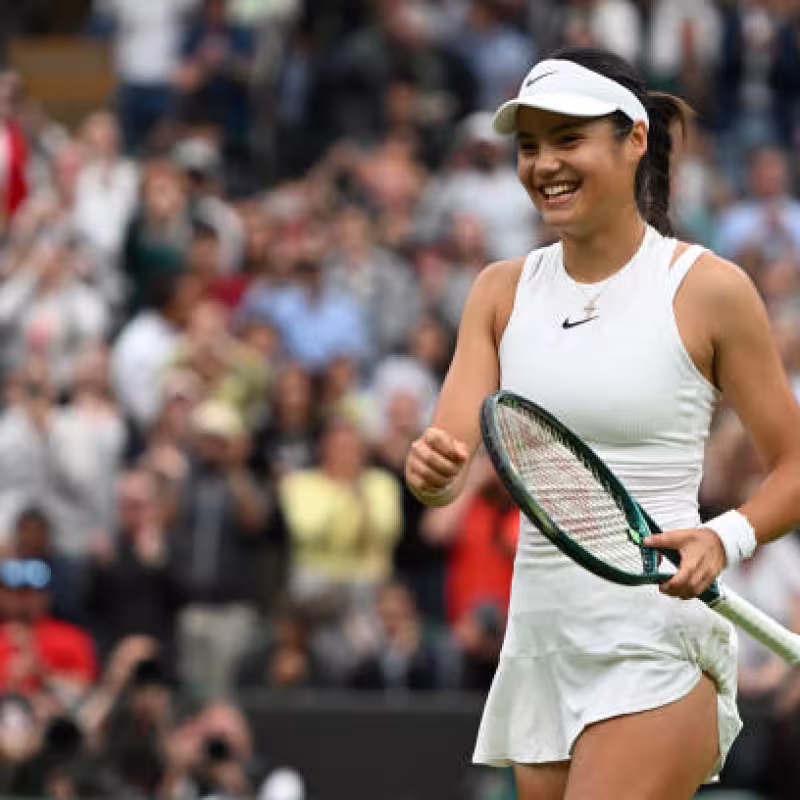 Emma Raducanu, en Wimbledon 2024. Foto: gettyimages
