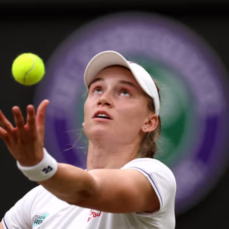 Elena Rybakina en Wimbledon 2024. Foto: getty