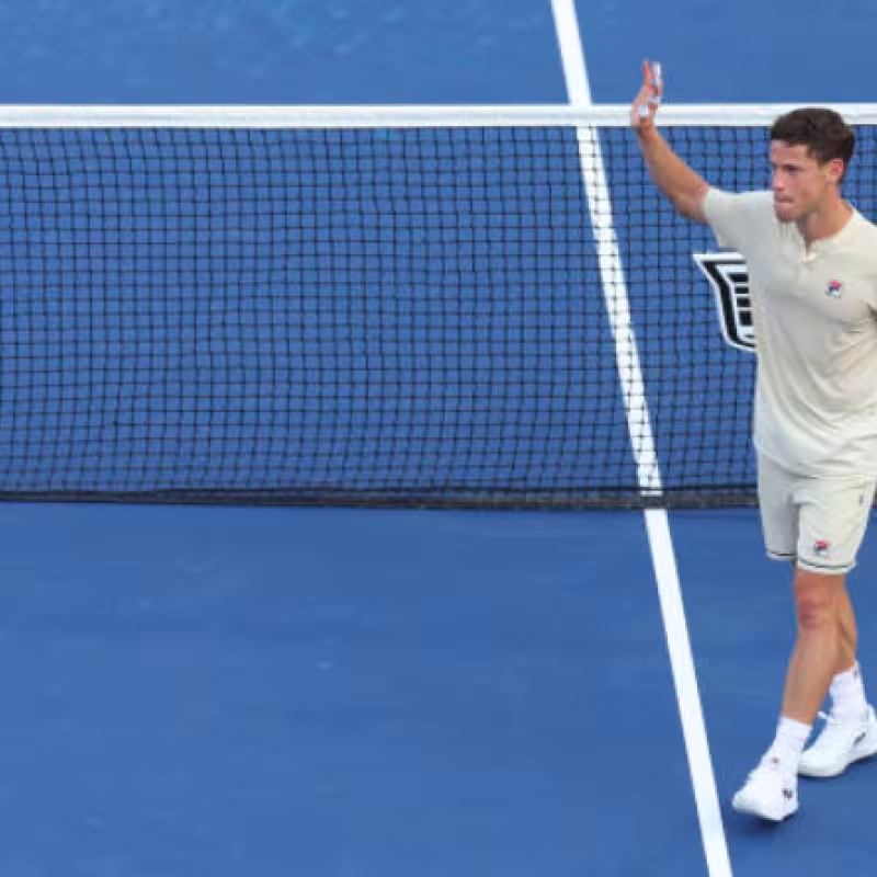Diego Schwartzman said goodbye to the US Open. Source: Getty