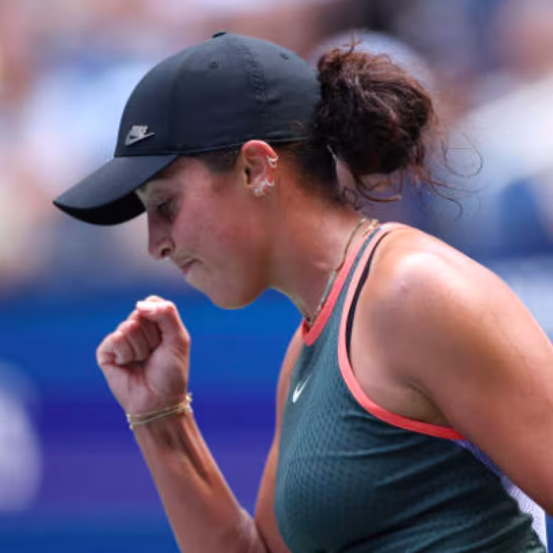 Madison Keys debuts with a victory at the US Open 2024. Source: Getty
