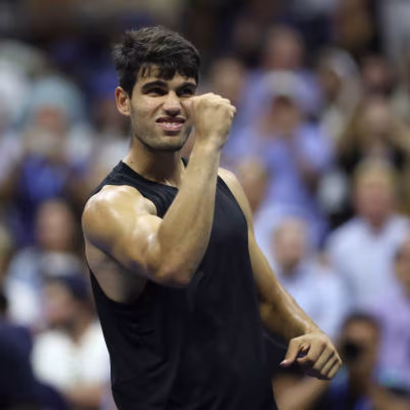 Carlos Alcaraz, funny response at US Open 2024. Photo. gettyimages