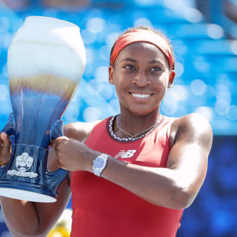Coco Gauff, champion in Cincinnati in 2023. Photo: Getty