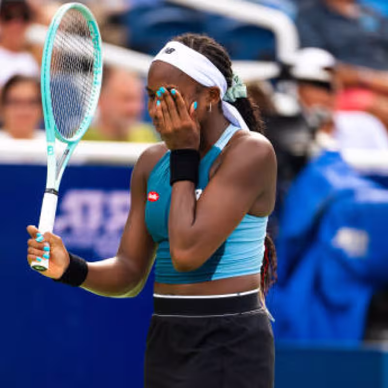 Coco Gauff at the WTA Cincinnati 2024. Photo: getty