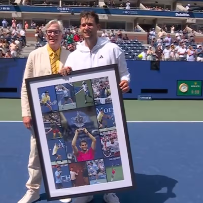 Dominic Thiem at the US Open 2024. Photo: movistar