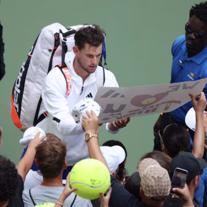 Dominic Thiem at the US Open 2024. Photo: Getty.