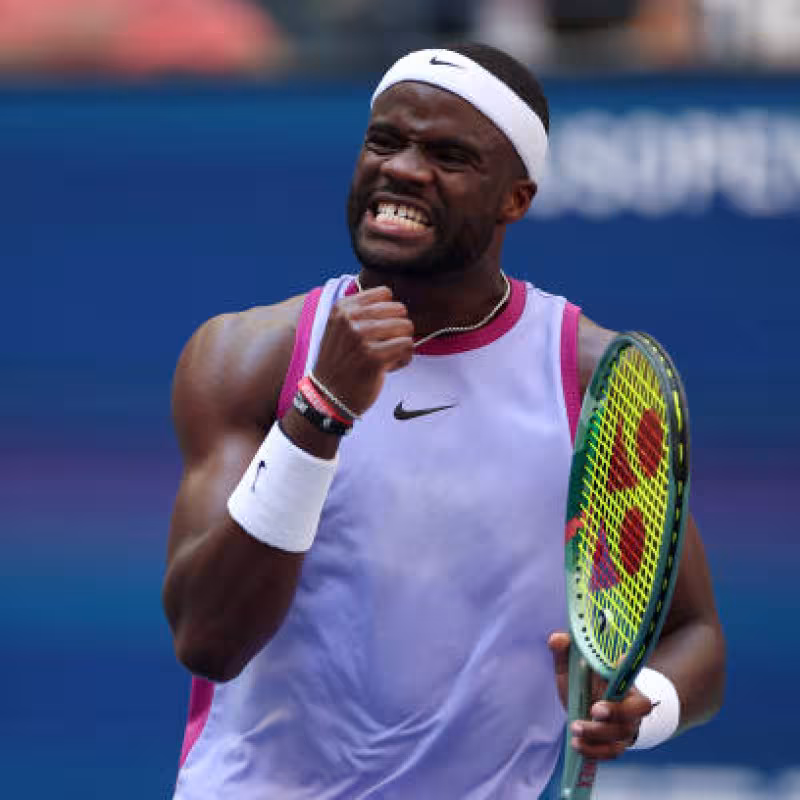 Frances Tiafoe advances at the US Open 2024. Photo: Getty