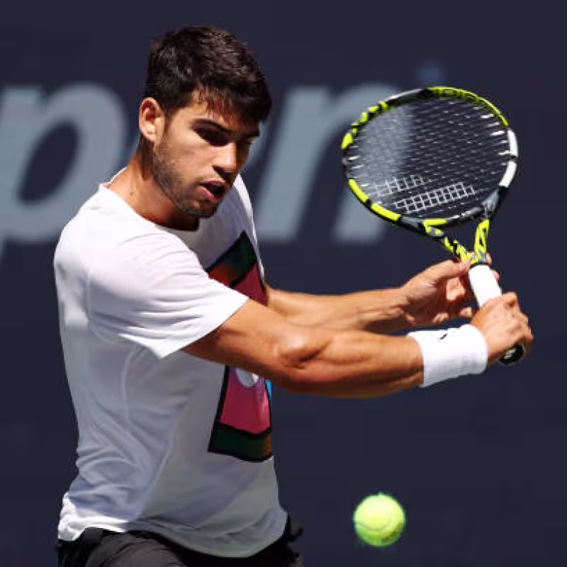 Schedule and where to watch Carlos Alcaraz vs. Botic Van De Zandschulp, second round of the US Open 2024. Photo: Getty