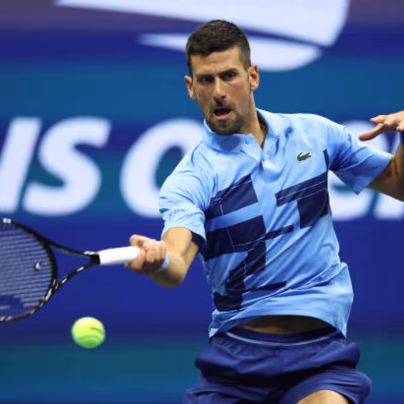 Novak Djokovic at the US Open 2024. Photo: Getty