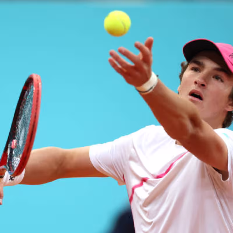 Joao Fonseca advances in the qualifying stage of the US Open 2024. Photo: gettyimages