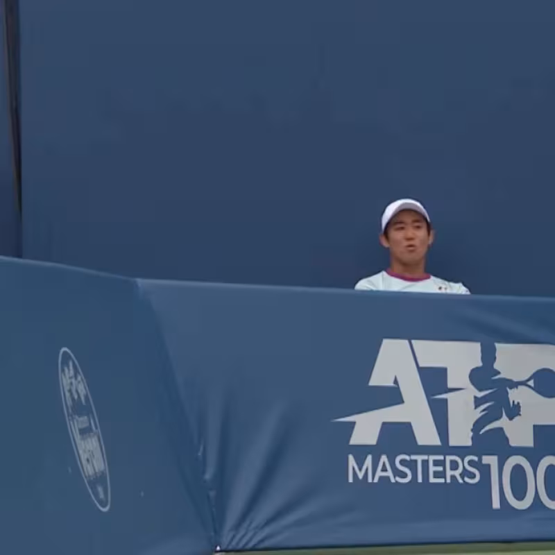 ATP Cincinnati: Nishioka loses his cool during the match and receives a rarely seen penalty