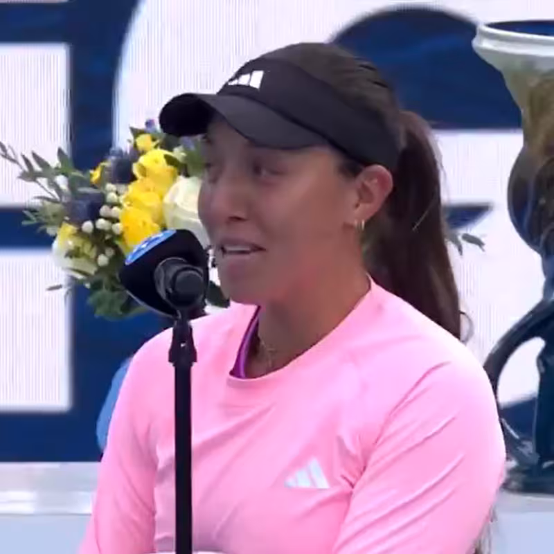 Jessica Pegula in Cincinnati 2024. Photo: @tennischannel