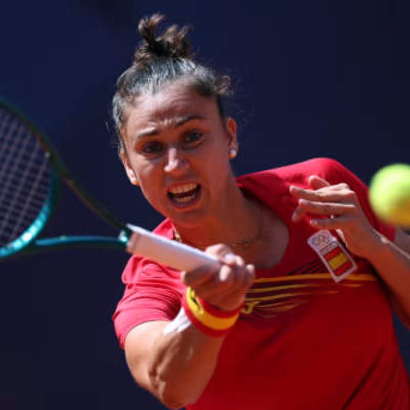 Sara Sorribes at the Paris 2024 Olympic Games. Photo: getty