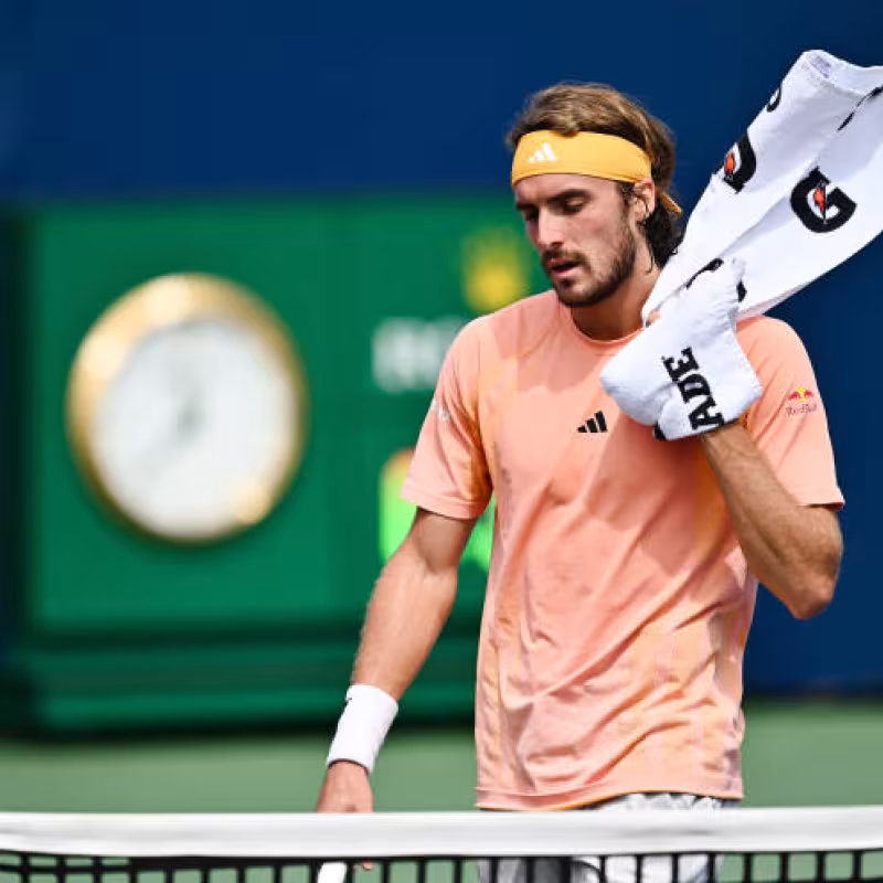 Stefanos Tsitsipas eliminated from ATP Cincinnati 2024. Photo: Getty