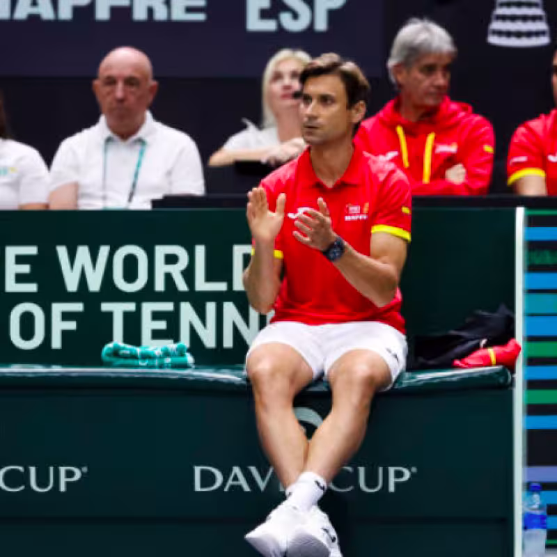 David Ferrer, captain of the Spanish team in the Davis Cup in Valencia. Source: Getty