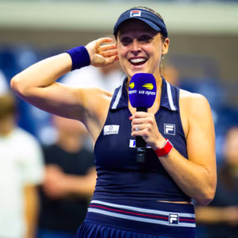 Shelby Rogers, the day of her last professional match. Source: Getty