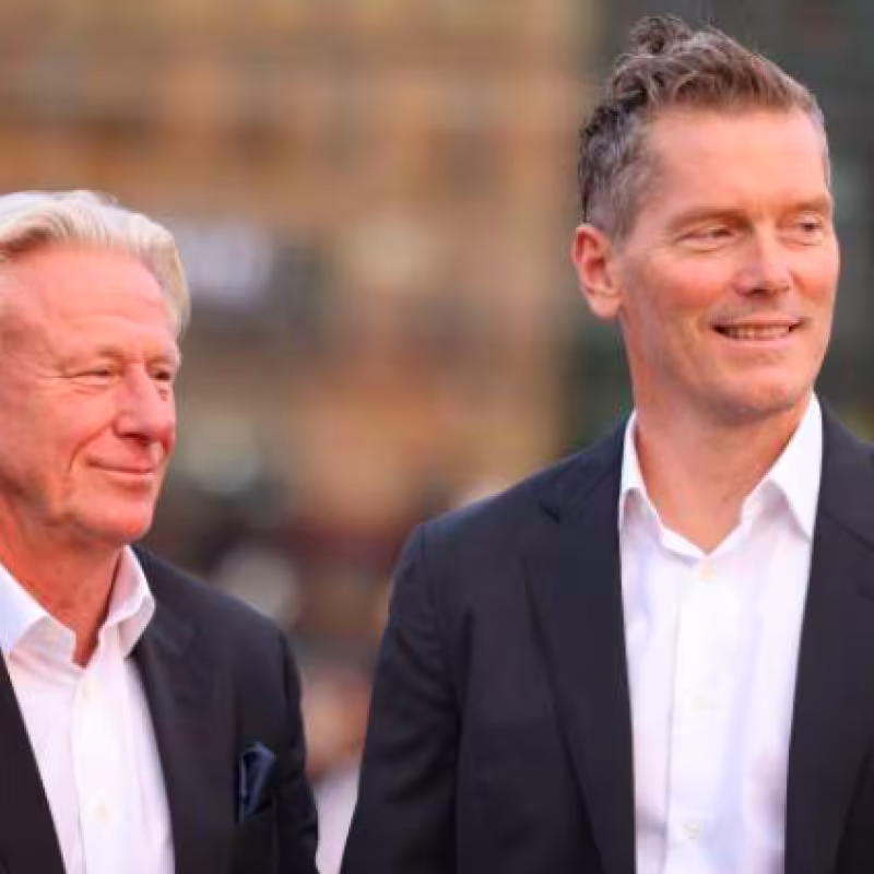 Björn Borg and Thomas Enqvist in the Laver Cup