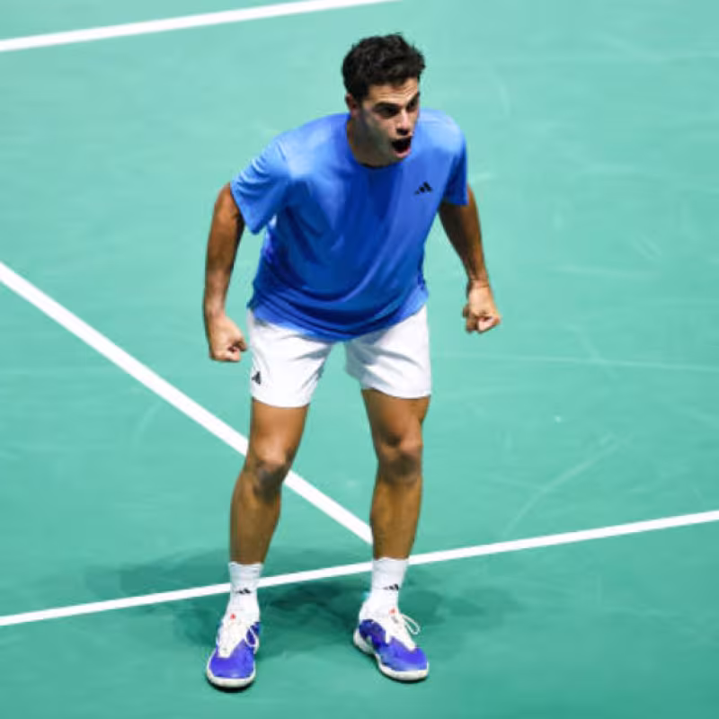 Francisco Cerúndolo at the 2024 Davis Cup. Photo: Getty