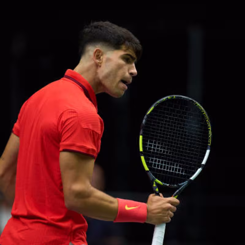 Carlos Alcaraz, exhibition at the Madison. Photo: gettyimages