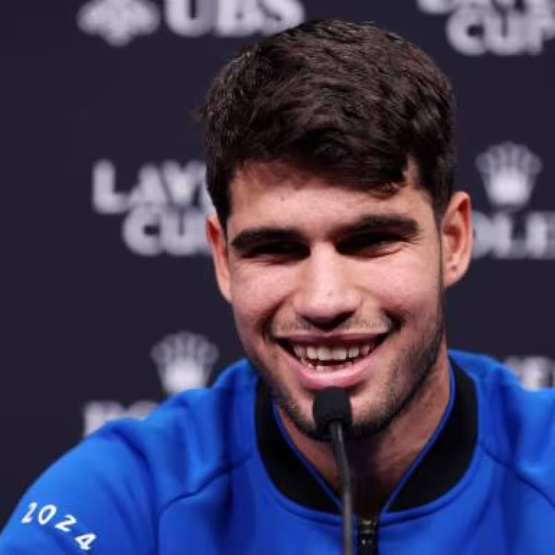 Carlos Alcaraz at the Laver Cup 2024. Photo: Getty