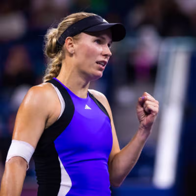 Caroline Wozniacki at the US Open 2024. Photo: Getty