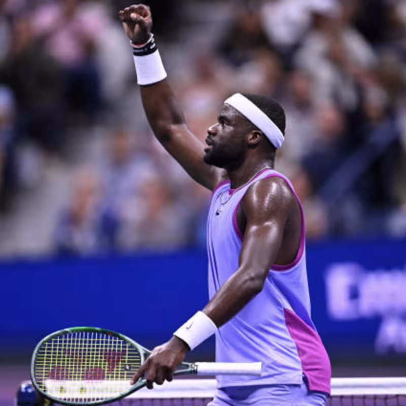 Frances Tiafoe in the semifinals of the US Open 2024. Photo: Getty