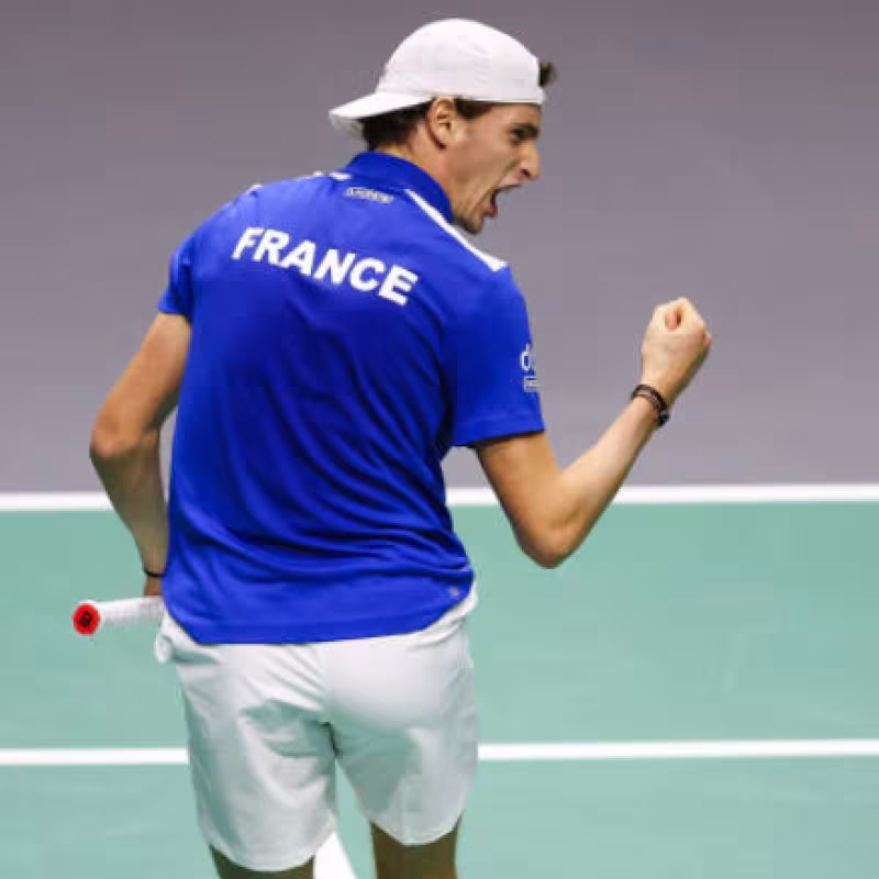 Ugo Humbert at the Davis Cup