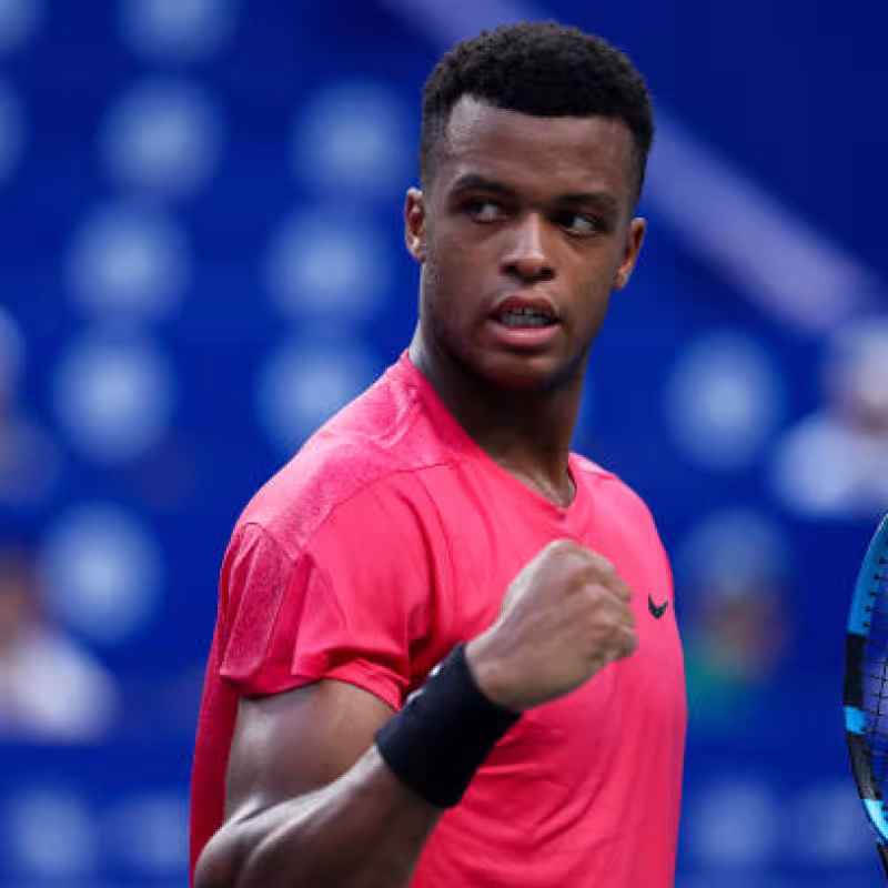 Giovanni Mpetshi Perricard, first opponent of Carlos Alcaraz in the ATP Beijing 2024. Photo: Getty