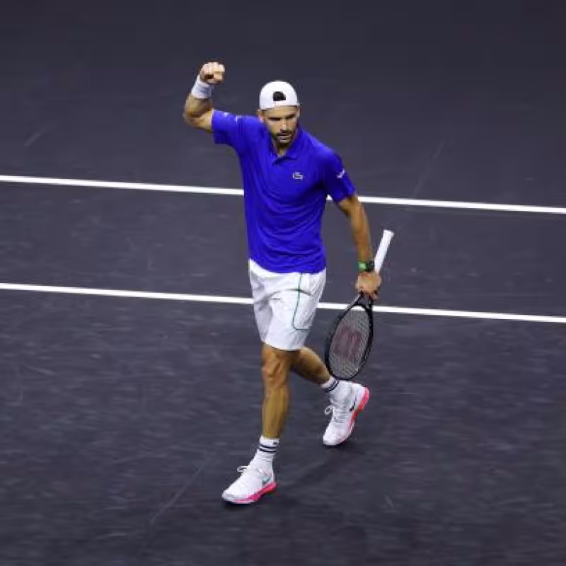 Grigor Dimitrov at the Laver Cup 2024. Photo: Getty