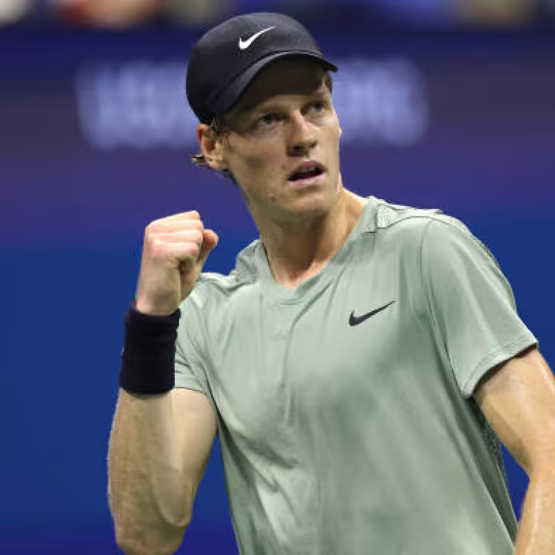 Jannik Sinner at the US Open 2024. Photo: Getty