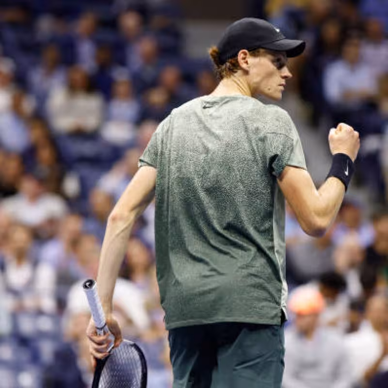 Jannik Sinner at the US Open 2024. Photo: Getty