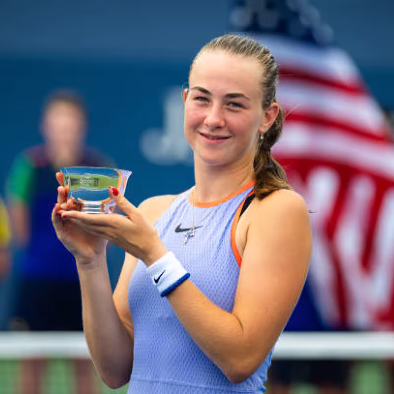 Mika Stojsavljevic, junior champion of the US Open 2024. Photo: gettyimages.