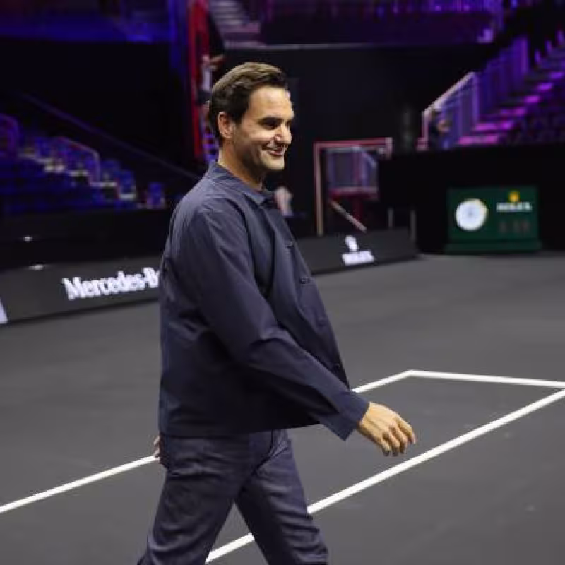 Roger Federer at the Laver Cup 2024. Photo: gettyimages