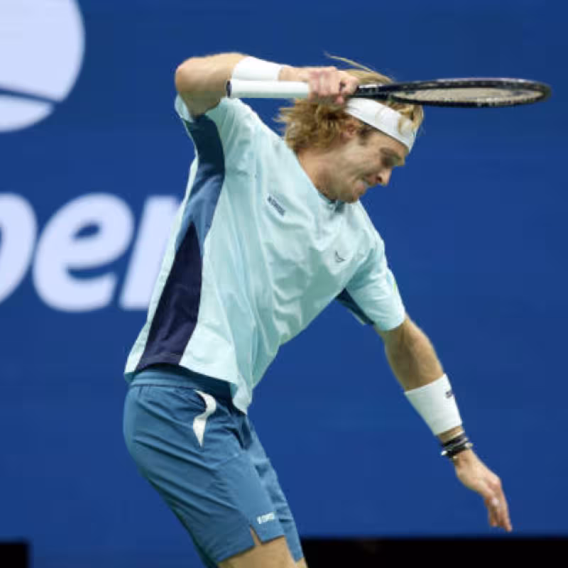 Andrey Rublev at the US Open 2024. Photo: Getty
