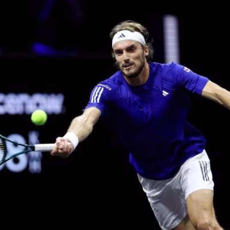Stefanos Tsitsipas at the Laver Cup 2024. Photo: getty