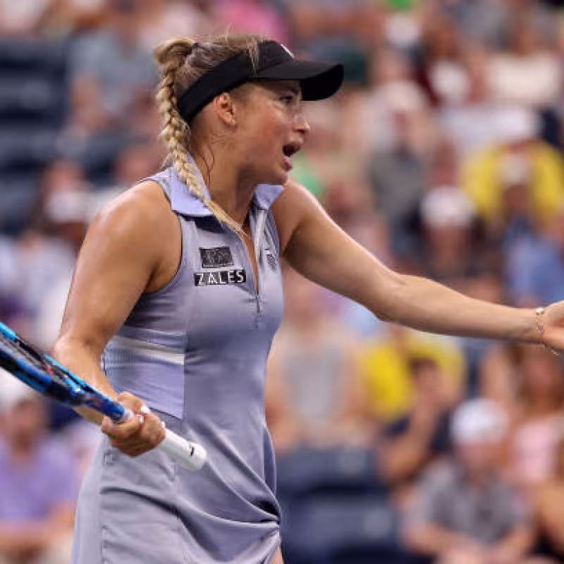 Yulia Putintseva, bad attitude at US Open 2024. Photo: gettyimages