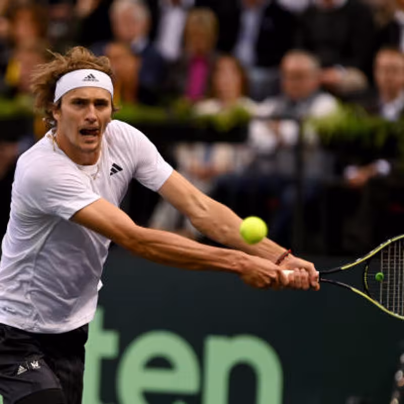 Alexander Zverev in the 2023 Davis Cup. Photo: Getty