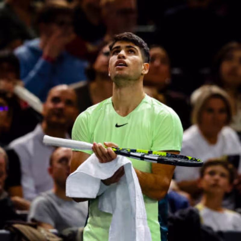 Carlos Alcaraz already knows his path in the Rolex Paris Masters 2024. Source: Getty